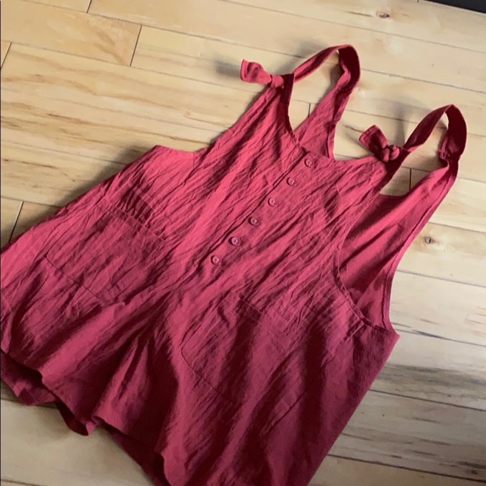 Red romper
